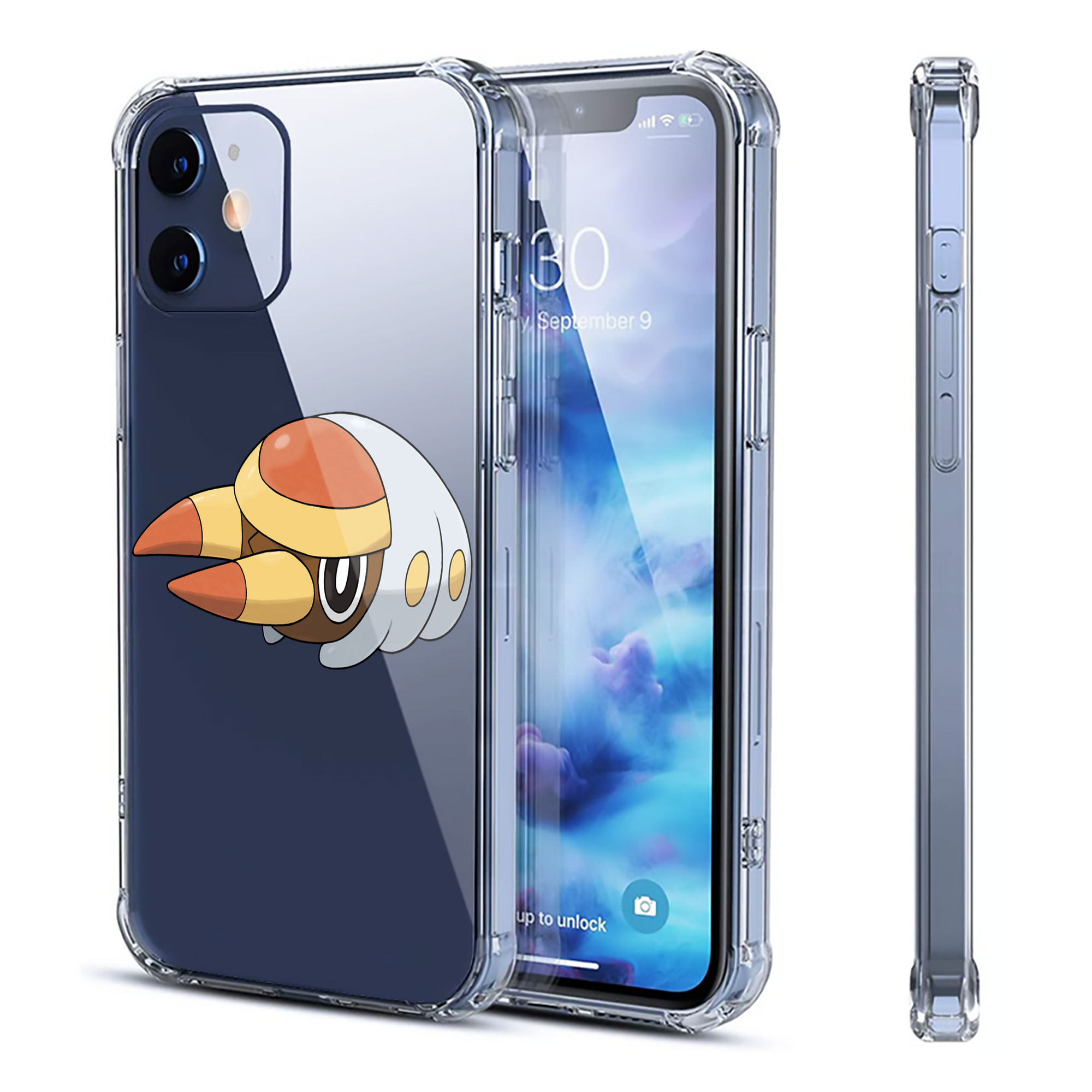（画像用） ポケットモンスター Pokémon 【iPhone 12シリーズ対応】透明スマホケース（クリアソフトケース）